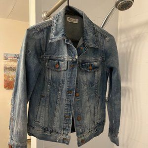 Madewell distressed denim jacket